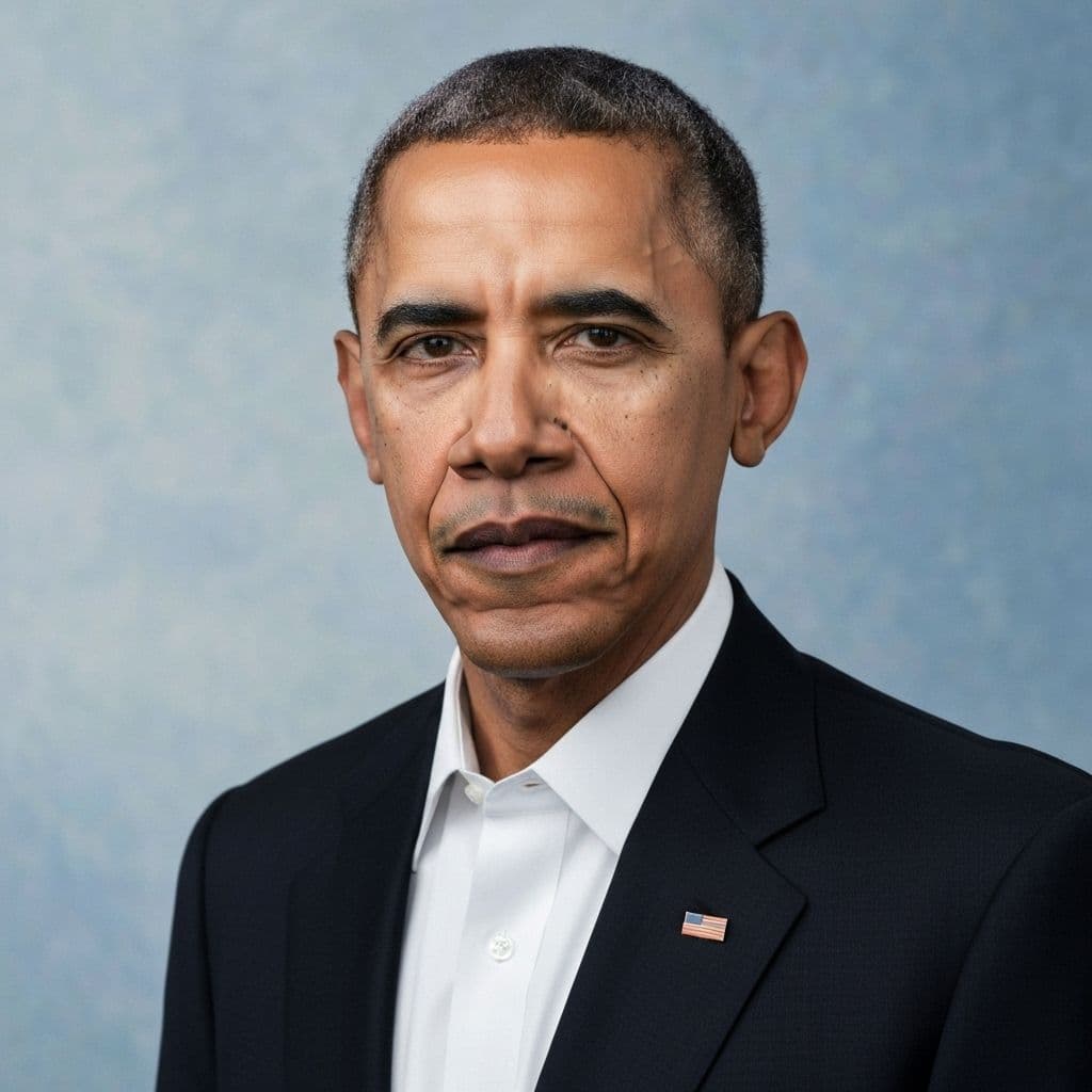 Portrait of Barack Obama